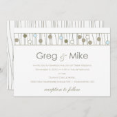 Custom_Monogram Hochzeitseinladung Einladung (Vorne/Hinten)