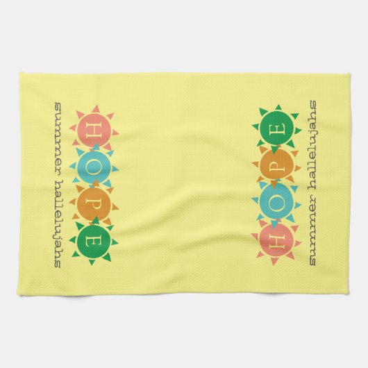 Custom Monogram HOPE Geschirrtuch (Horizontal)