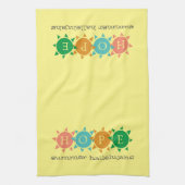 Custom Monogram HOPE Geschirrtuch (Vertikal)