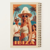 Custom Monogram Ibiza, Spain Travel Poster Notizblock (Rückseite)