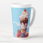 Custom Monogram Ice Cream Sundae Milchtasse (Rechte Ecke)