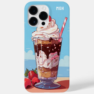 Custom Monogram Ice Creme Milkshake Case-Mate iPhone 14 Pro Max Hülle