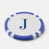 Custom Monogram Initials Vathers Day Poker Chips (Einzeln)