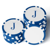 Custom Monogram Initials Vathers Day Poker Chips (Kollektion)
