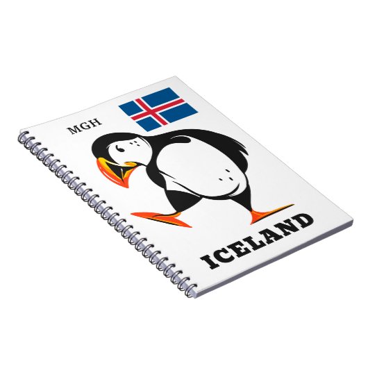 Custom Monogram Island Notizblock (Rechte Seite)