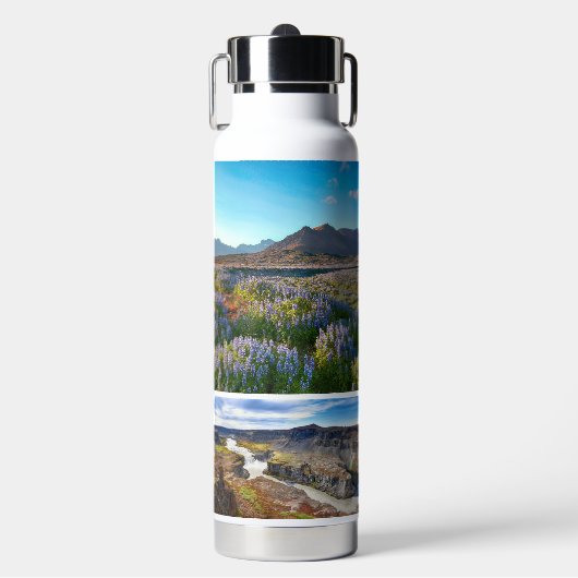 Custom Monogram Island Trinkflasche (Vorderseite)