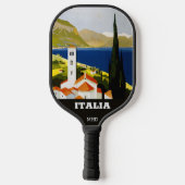 Custom Monogram Italian Lakes Pickleball Schläger (Rückseite)