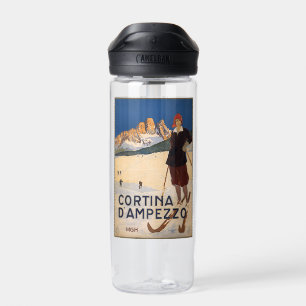 Custom Monogram Italy Skiing Trinkflasche