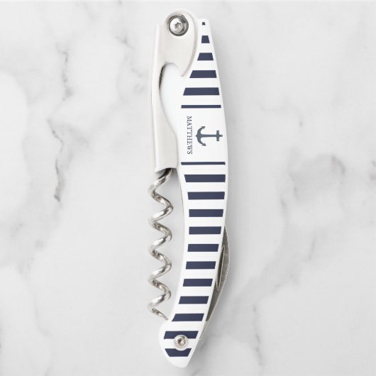 Custom Monogram Kellnermesser (Vorderseite)