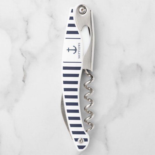 Custom Monogram Kellnermesser (Rückseite)