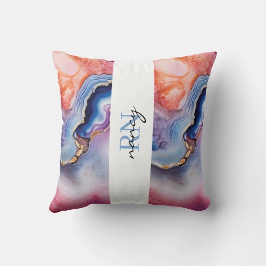 Custom Monogram Kissen (Rückseite)