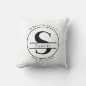 Custom Monogram Kissen (Vorderseite)