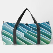 Custom Monogram Large Duffle Bag - Blue Green (Rückseite)