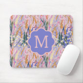 Custom Monogram Lavendel Mousepad (Mit Mouse)