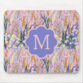 Custom Monogram Lavendel Mousepad (Vorne)