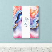 Custom Monogram Leinwanddruck (Insitu (Holzboden))