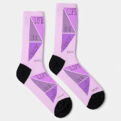 Custom Monogram Life ist eine verrückte Reise Socken (Rechts)