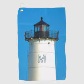 Custom Monogram Lighthouse Golf Handtuch (Vorderseite)