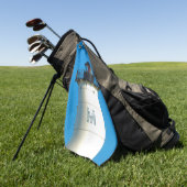 Custom Monogram Lighthouse Golf Handtuch (Gras)
