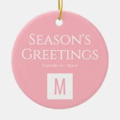 Custom Monogram Logo Ornament for Salons (Vorne)