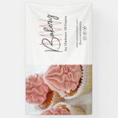 Custom Monogram Logo Photo Bakery Business Banner (Vertikal)