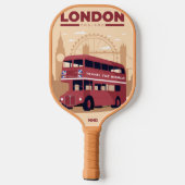 Custom Monogram LONDON Pickleball Schläger (Rückseite)
