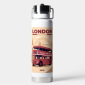 Custom Monogram LONDON Trinkflasche (Hinten)