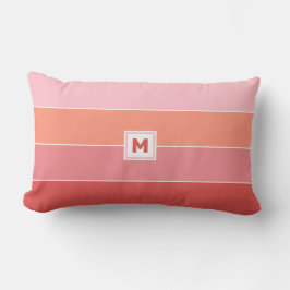Custom Monogram Lumbar Pillow Lendenkissen