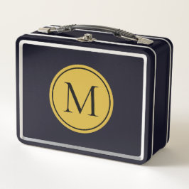 Custom Monogram Metal Lunch Box Stilvoll und fett