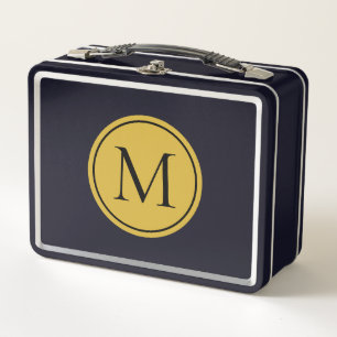 Custom Monogram Metal Lunch Box Stilvoll und fett