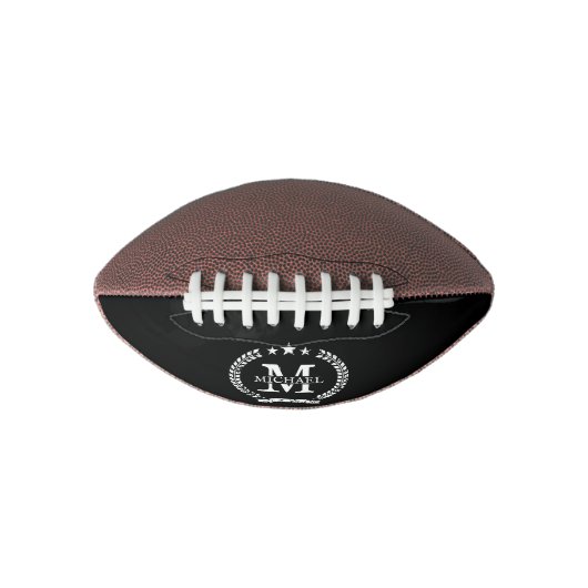 Custom monogram mini football gift for boyfriend (Vorderseite)