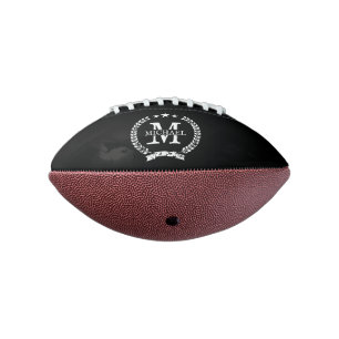 Custom monogram mini football gift for boyfriend