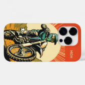 Custom Monogram Motocross Case-Mate iPhone Hülle (Rückseite (Horizontal))