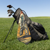 Custom Monogram Motocross Golfhandtuch (Gras)