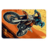 Custom Monogram Motocross Magnet (Horizontal)
