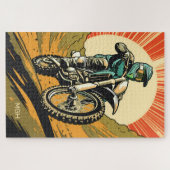 Custom Monogram Motocross Puzzle (Horizontal)