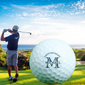 Custom Monogram Name Birthday Golf Balls Golfball
