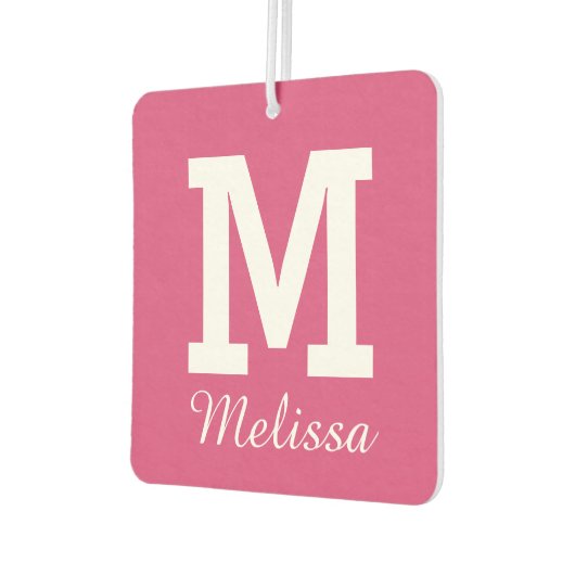 CUSTOM MONOGRAM, NAME & FARBFARBE AUTOLUFTERFRISCHER (Links)