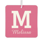 CUSTOM MONOGRAM, NAME & FARBFARBE AUTOLUFTERFRISCHER (Rückseite)