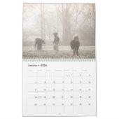 Custom Monogram Name Magenta Purple Photo Kalender (Jan 2026)