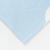 Custom Monogram Niedlich Girly Blue Cloud Geschenk Fleecedecke (Ecke)