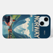 Custom Monogram Norwegen Case-Mate iPhone Hülle (Rückseite (Horizontal))