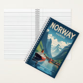 Custom Monogram Norwegen Notizblock (Innen)