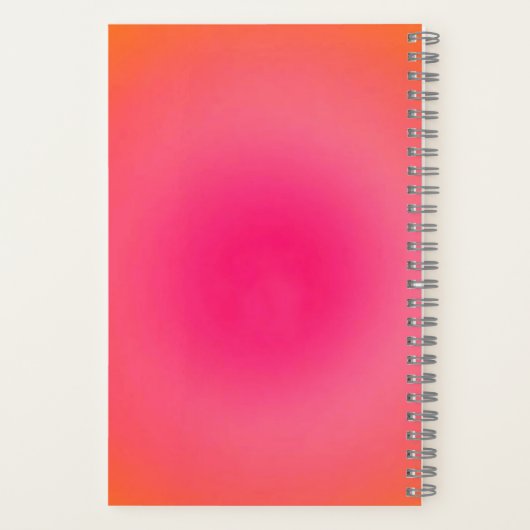 Custom Monogram Notebook – Serif Name With Aura Notizblock (Rückseite)