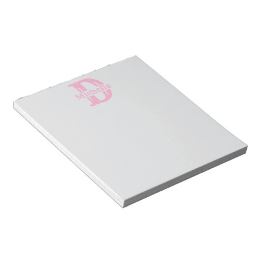 Custom Monogram Notepad - Create Your Own Sticky Notizblock (angewinkelt)