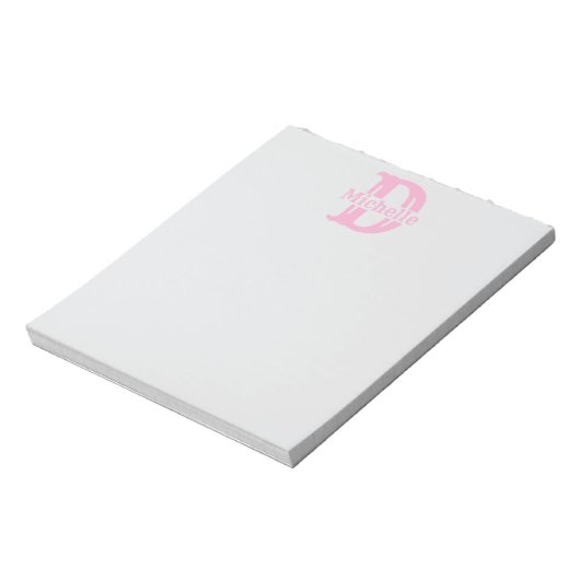 Custom Monogram Notepad - Create Your Own Sticky Notizblock (Rotiert)