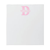Custom Monogram Notepad - Create Your Own Sticky Notizblock (Vorderseite)