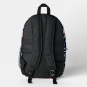Custom Monogram Ocean Life Backpack Bedruckter Rucksack (Rückseite)