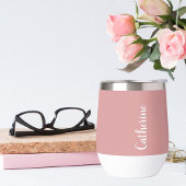 Custom monogram Orchid Pink script typografie