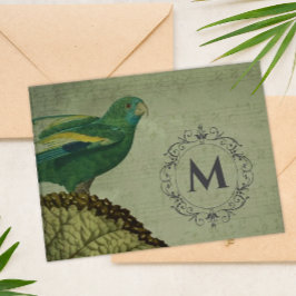 Custom Monogram Parrot